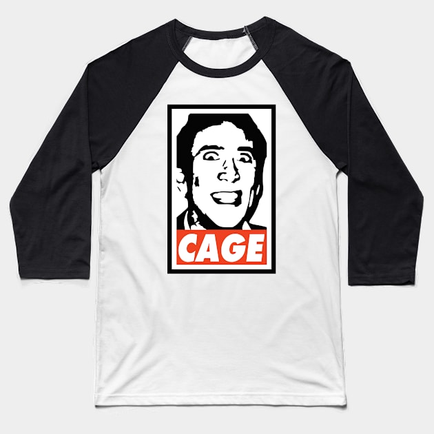 CAGE Baseball T-Shirt by Nerd_art